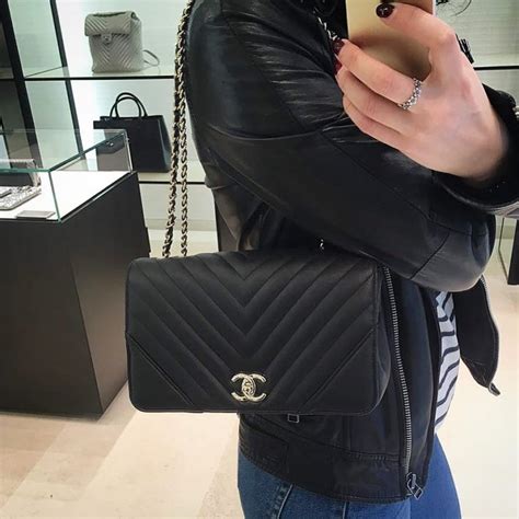 chanel gabrielle chevron bag|Chanel statement flap.